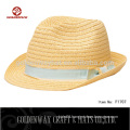 Custom cheap paper braid fedora hat